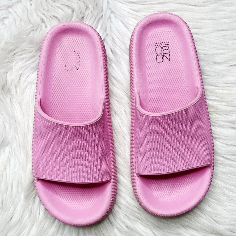 No Boundaries Casual Slides Pink Size 6 - Picture 2 of 5